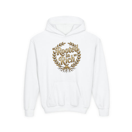 "Rooted in Rich" Premium Graphic Pullover Hoodie