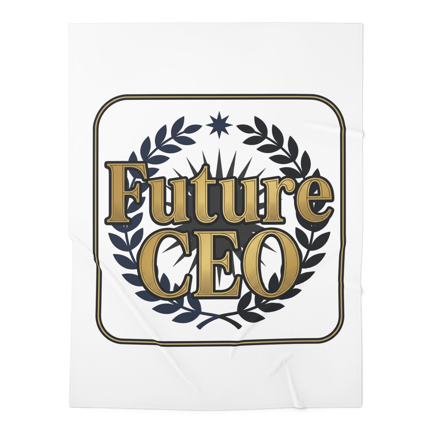 "Future CEO" Premium Organic Cotton Baby Swaddle Blanket
