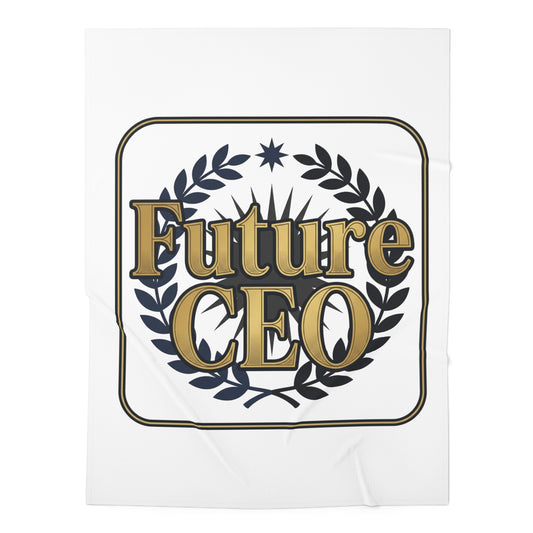 "Future CEO" Premium Organic Cotton Baby Swaddle Blanket